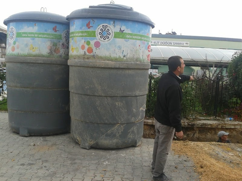 Ã–ZDEMİRKAN;Yer altı Çöp Konteyner Sistemi,Yeraltı Çöp Konteyneri Sistemi Kurulumu