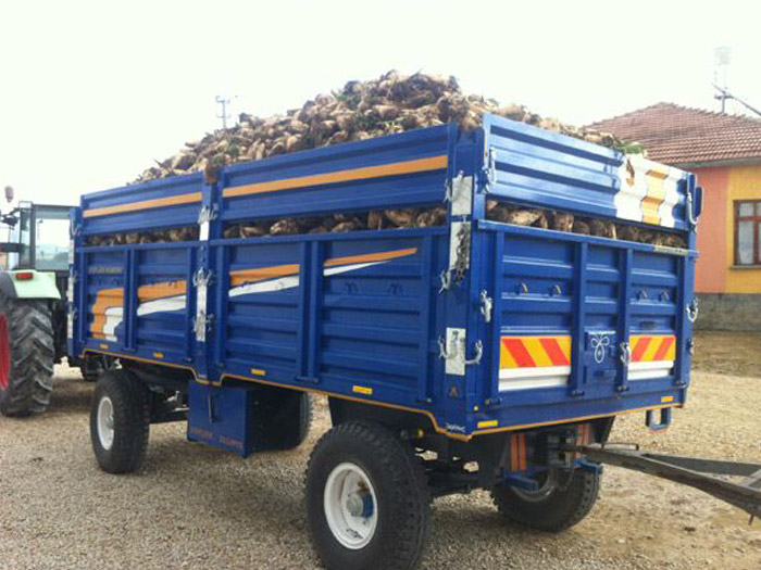 GÜVENSAN Traktör Römorku Saman Konteynırı Saman Römorku