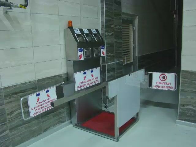 CHROME; Konya hijyen bariyeri, hijyen turnikesi, dezenfektan turnikesi, hijyen sanitasyon hattı