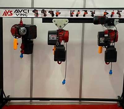 AVS AVCI Konya  elektrikli manuel vinç, elektrikli kancalı vinç, elektrikli 4 hareketli şaryolu vinç, 